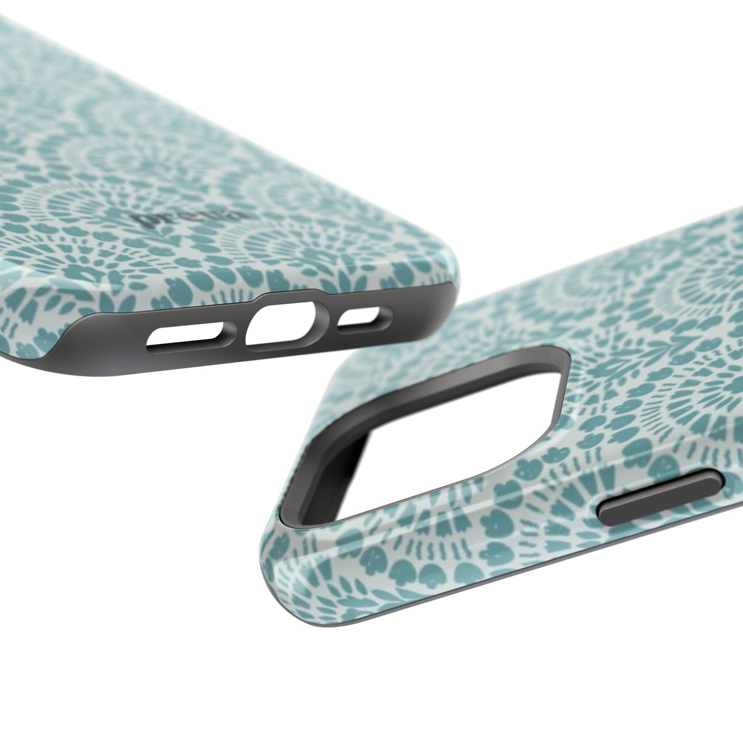 Aqua Lace Pattern Phone Case