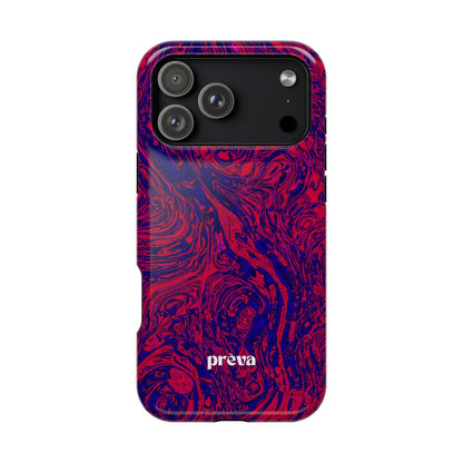 Marbled Red & Purple Impact Phone Case