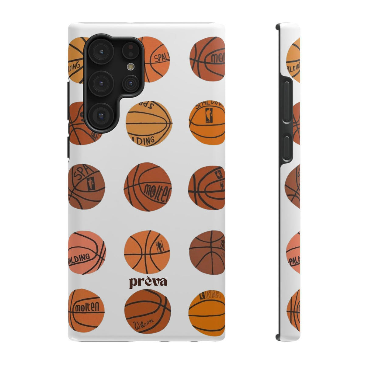 White Basketball Phone Case