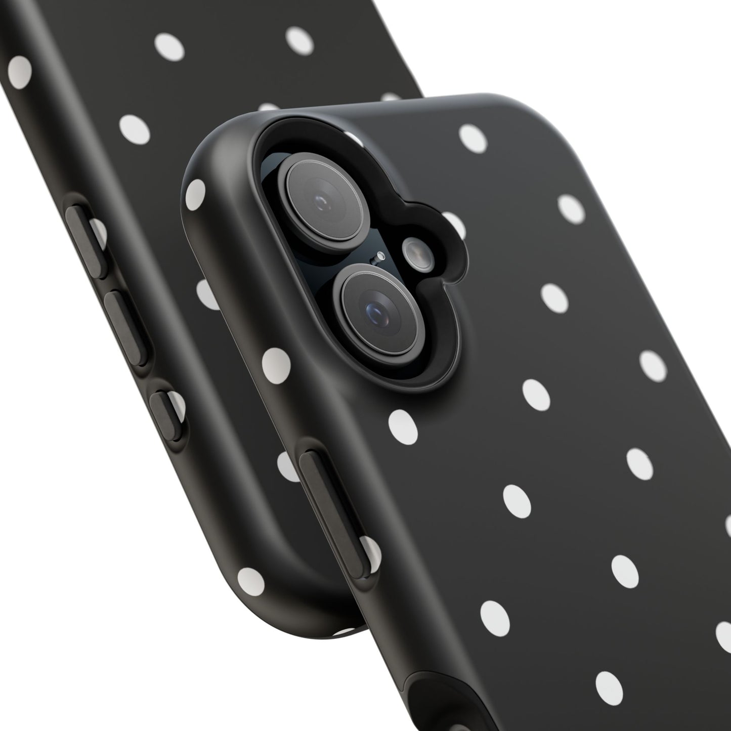 Black with White Polka Dots Phone Case