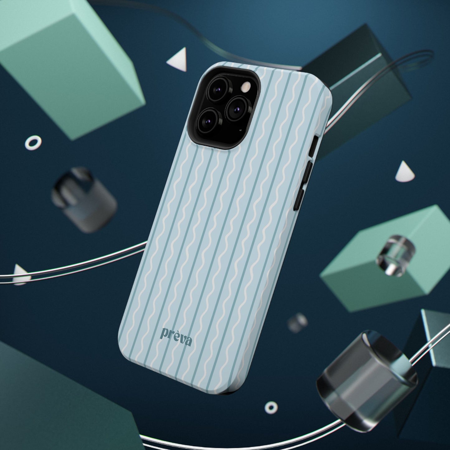 Blue Island Stripes Phone Case