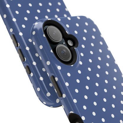 Navy Polka Dot Phone Case
