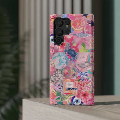 Floral & Pink Collage Phone Case