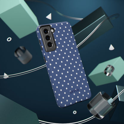 Navy Polka Dot Phone Case