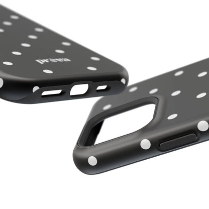 Black with White Polka Dots Phone Case