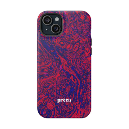 Marbled Red & Purple Impact Phone Case
