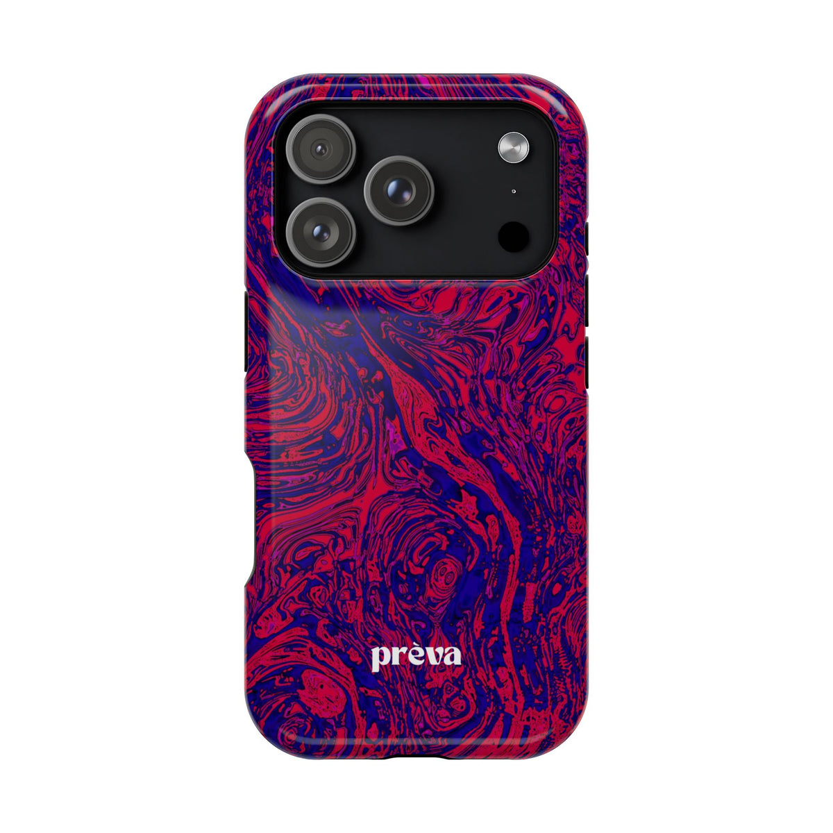 Marbled Red & Purple Impact Phone Case
