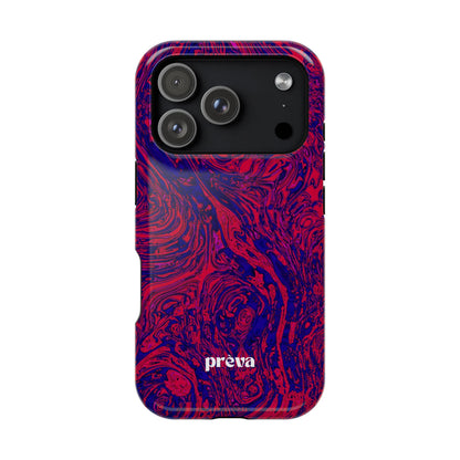 Marbled Red & Purple Impact Phone Case