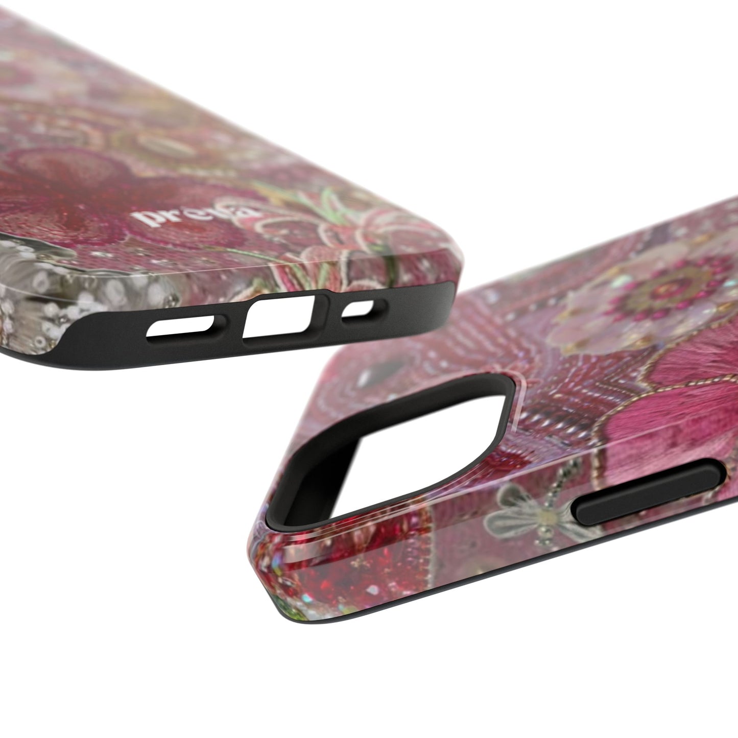 Floral Embroidery Phone Case