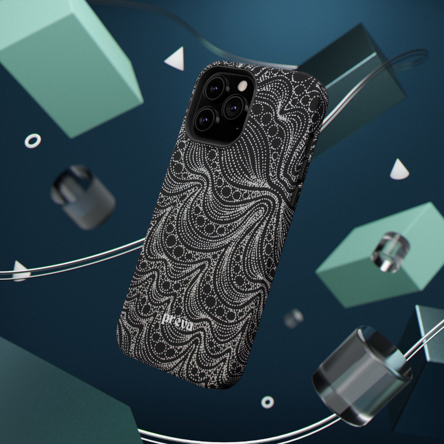 Abstract Midnight Lace Phone Case