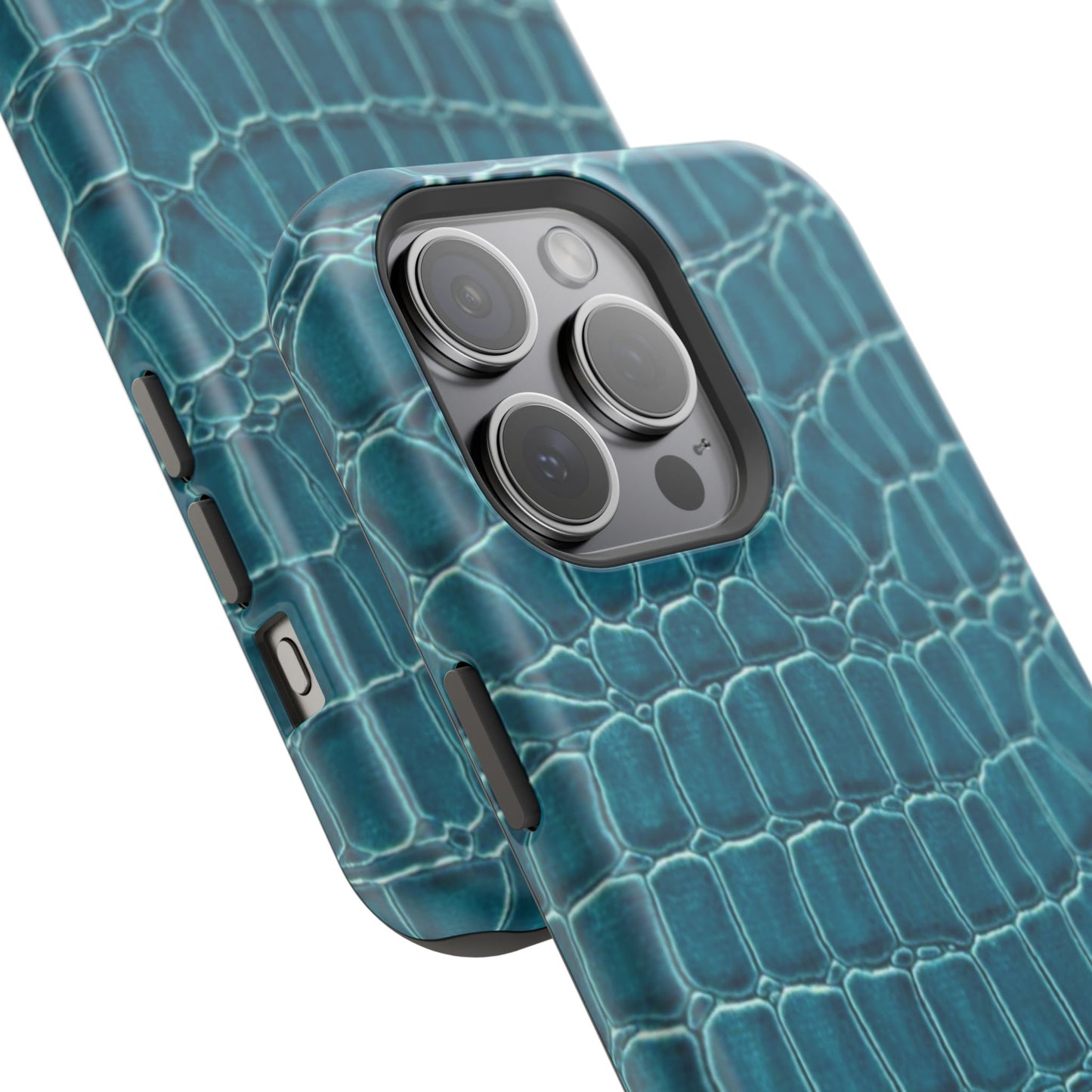 Teal Croc Phone Case