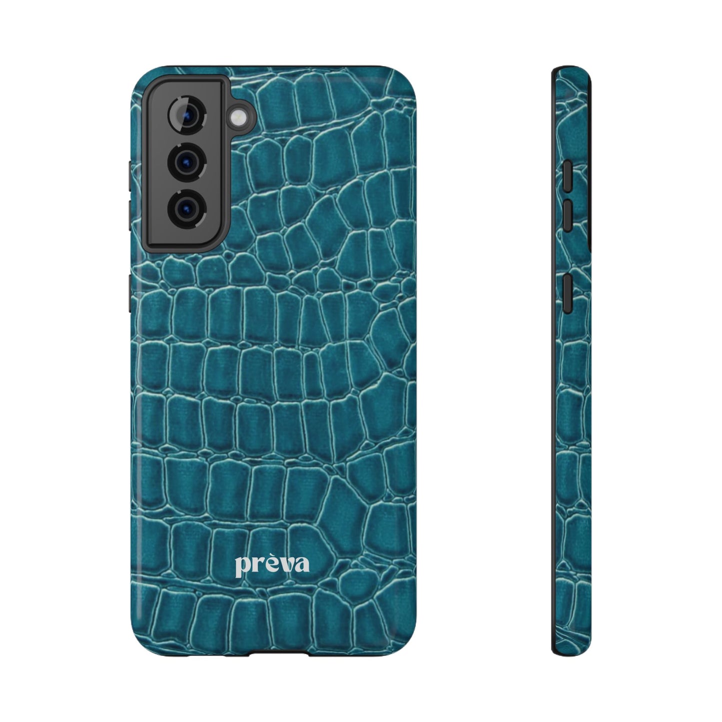 Teal Croc Phone Case
