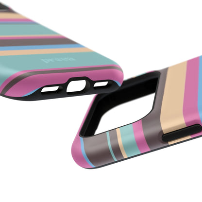 Cocoa Palm Stripes Phone Case