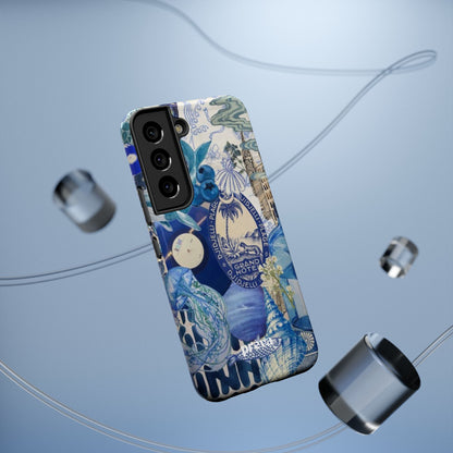 Blue Night Collage Phone Case