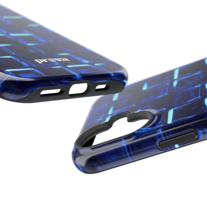 Blue Glass Tile Impact-Resistant Phone Case