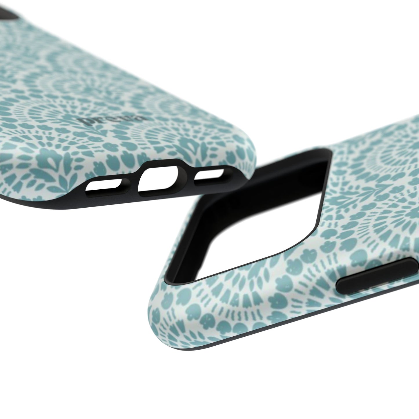 Aqua Lace Pattern Phone Case