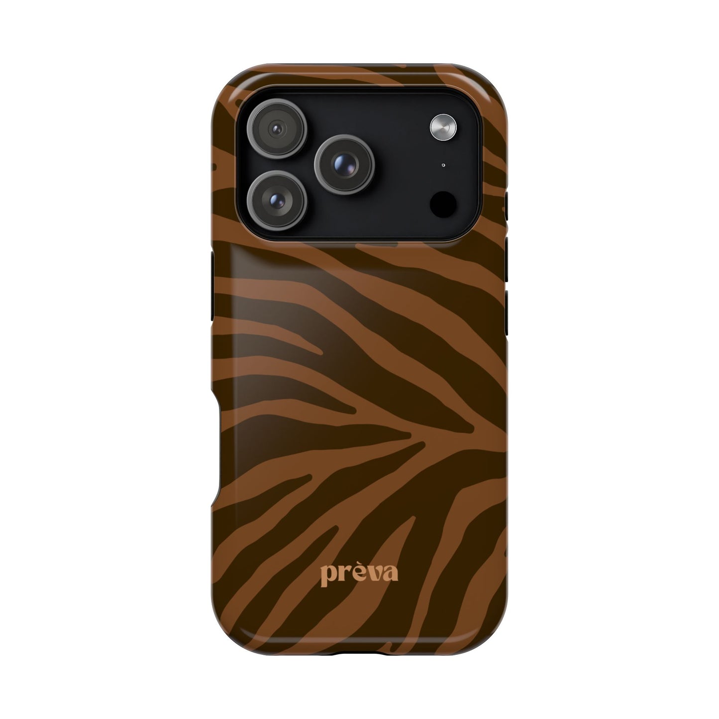 Brown Tiger Stripe Phone Case
