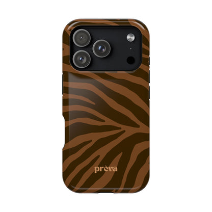 Brown Tiger Stripe Phone Case