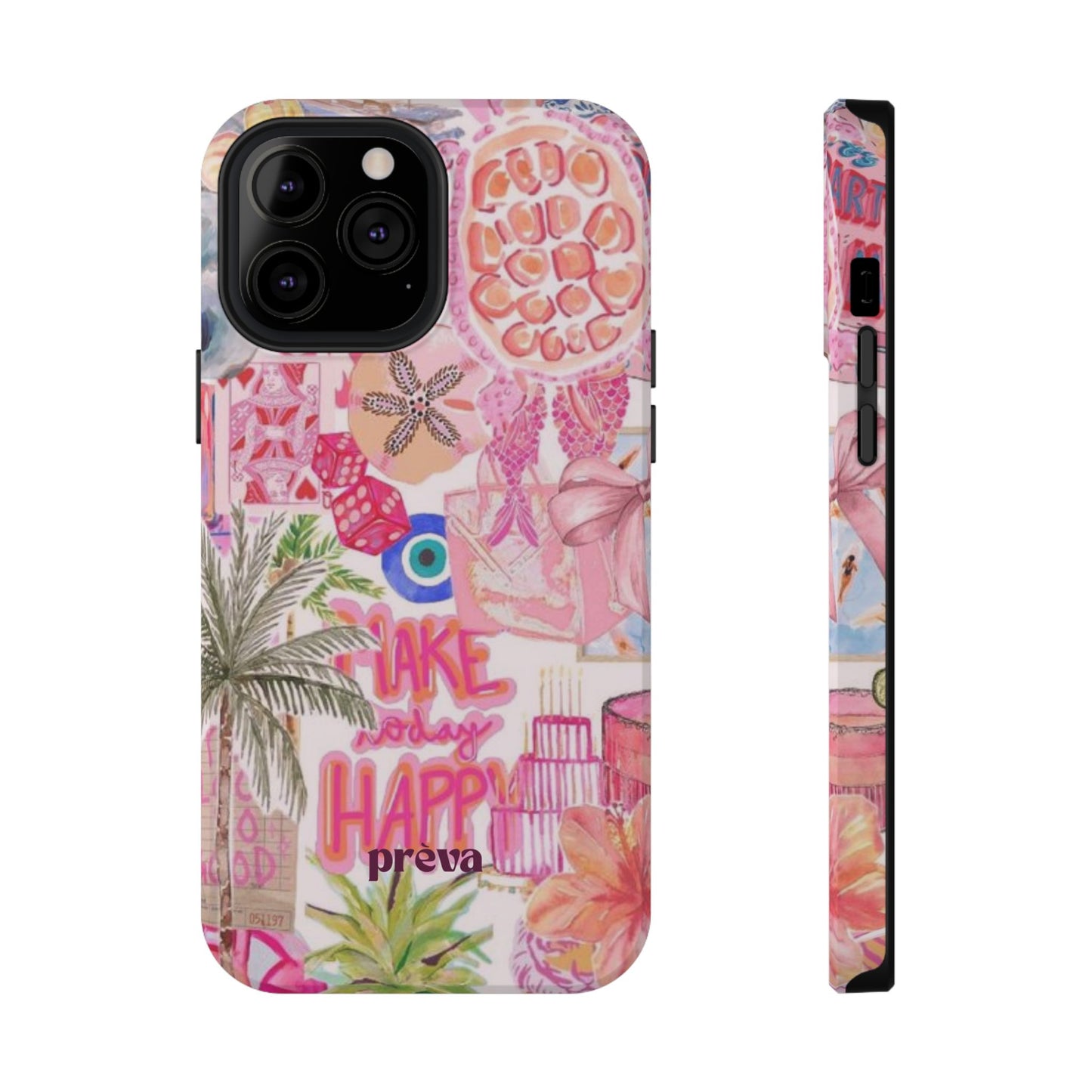 Pink Tropical Collage Phone Case