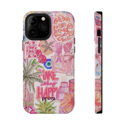 Pink Tropical Collage Phone Case