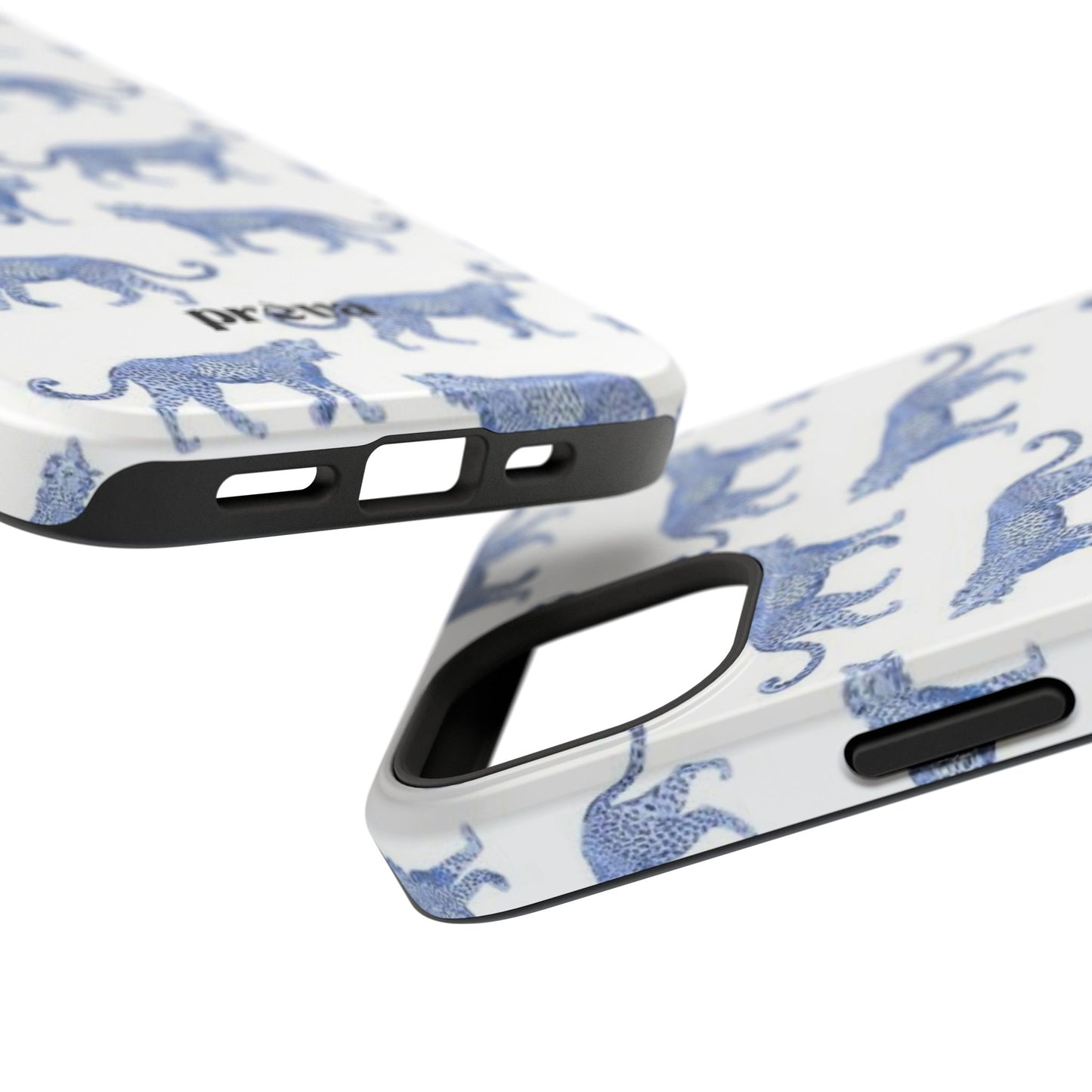 Blue Leopard Pattern Phone Case