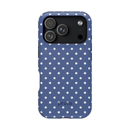 Navy Polka Dot Phone Case
