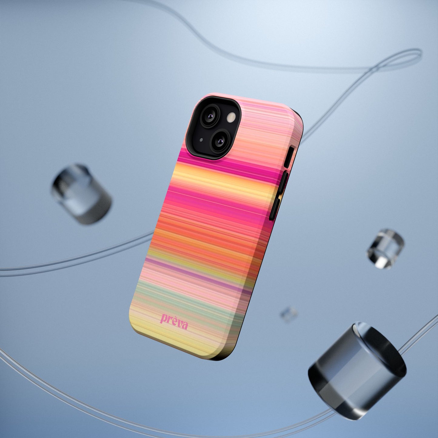 Pastel Stripe Rays Phone Case