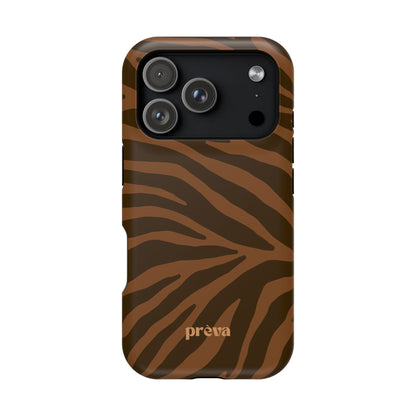Brown Tiger Stripe Phone Case