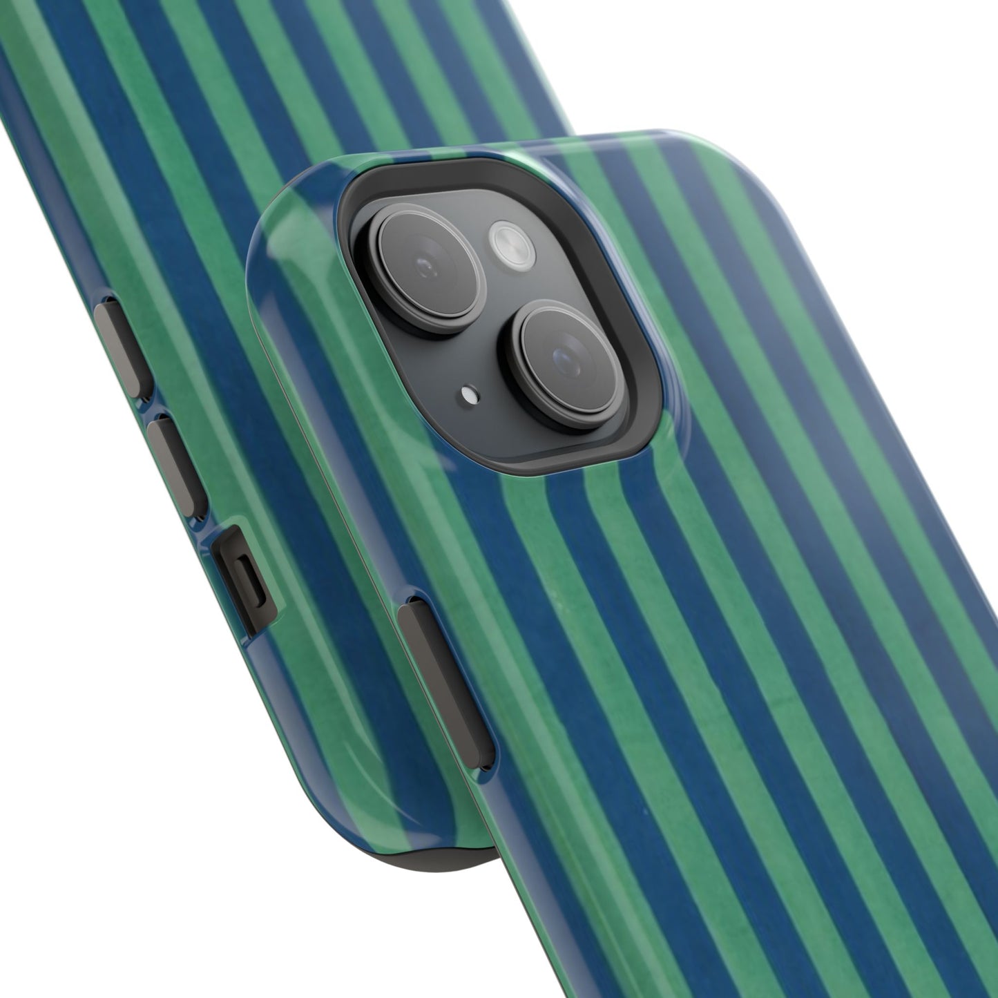 Green & Blue Stripes Phone Case