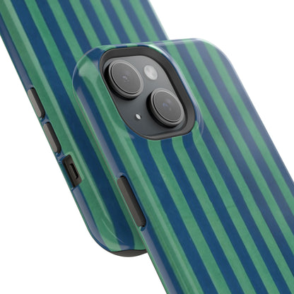 Green & Blue Stripes Phone Case