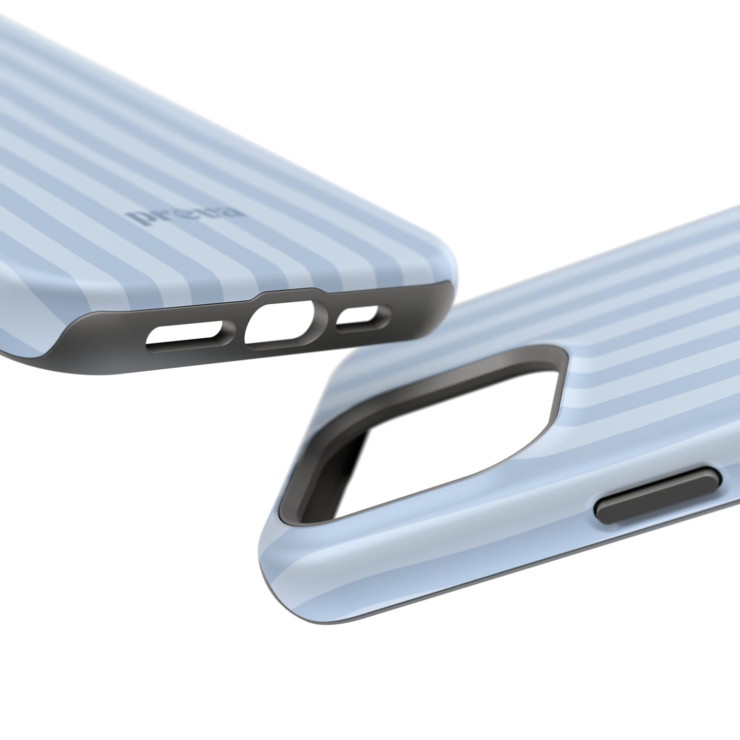 Pastel Blue Stripes Phone Case