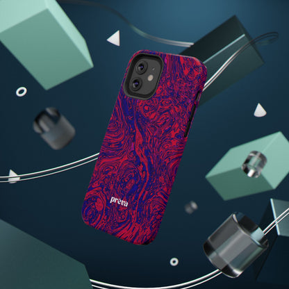 Marbled Red & Purple Impact Phone Case