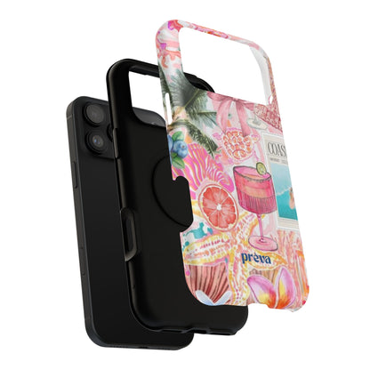 Pink Cocktail Collage Phone Case