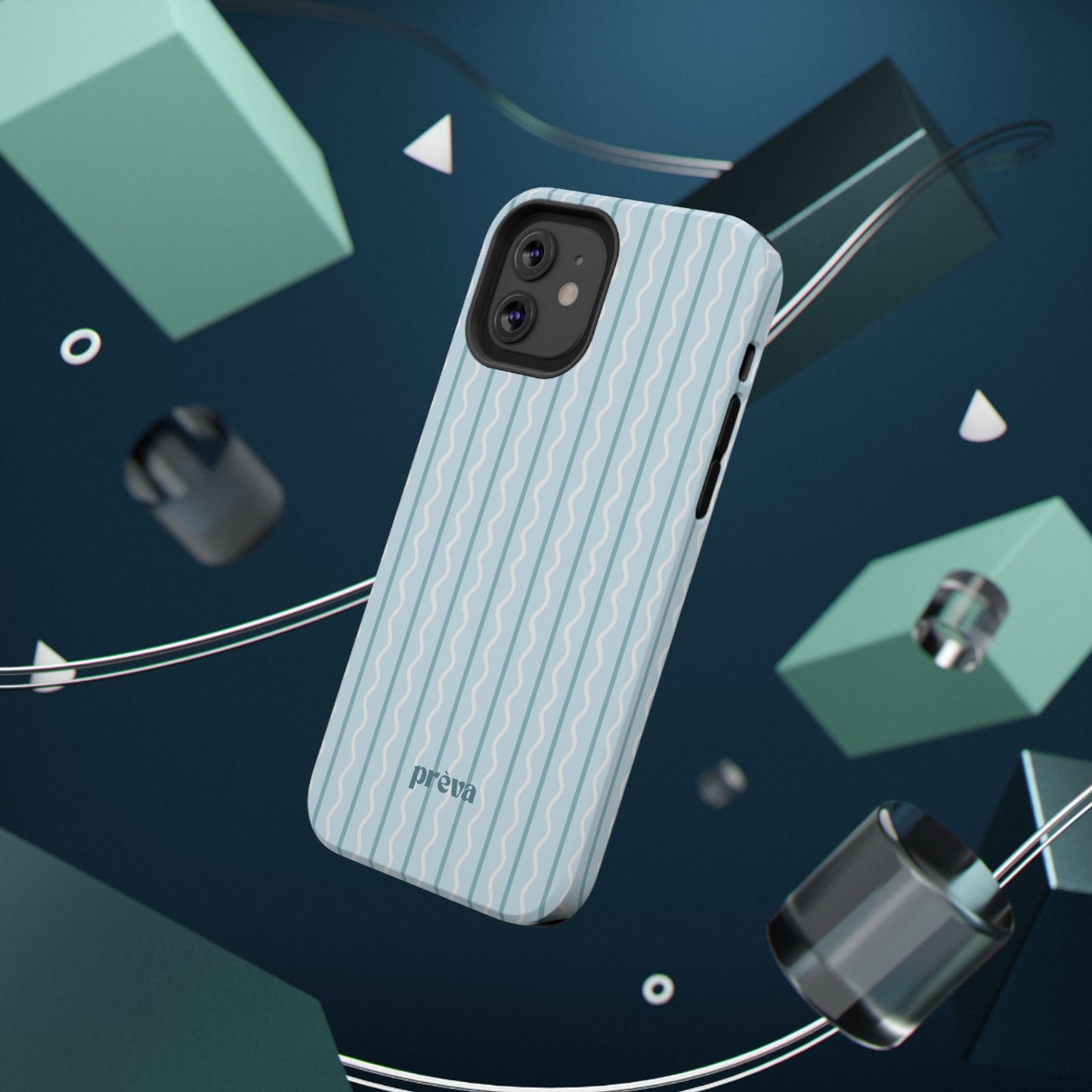 Blue Island Stripes Phone Case