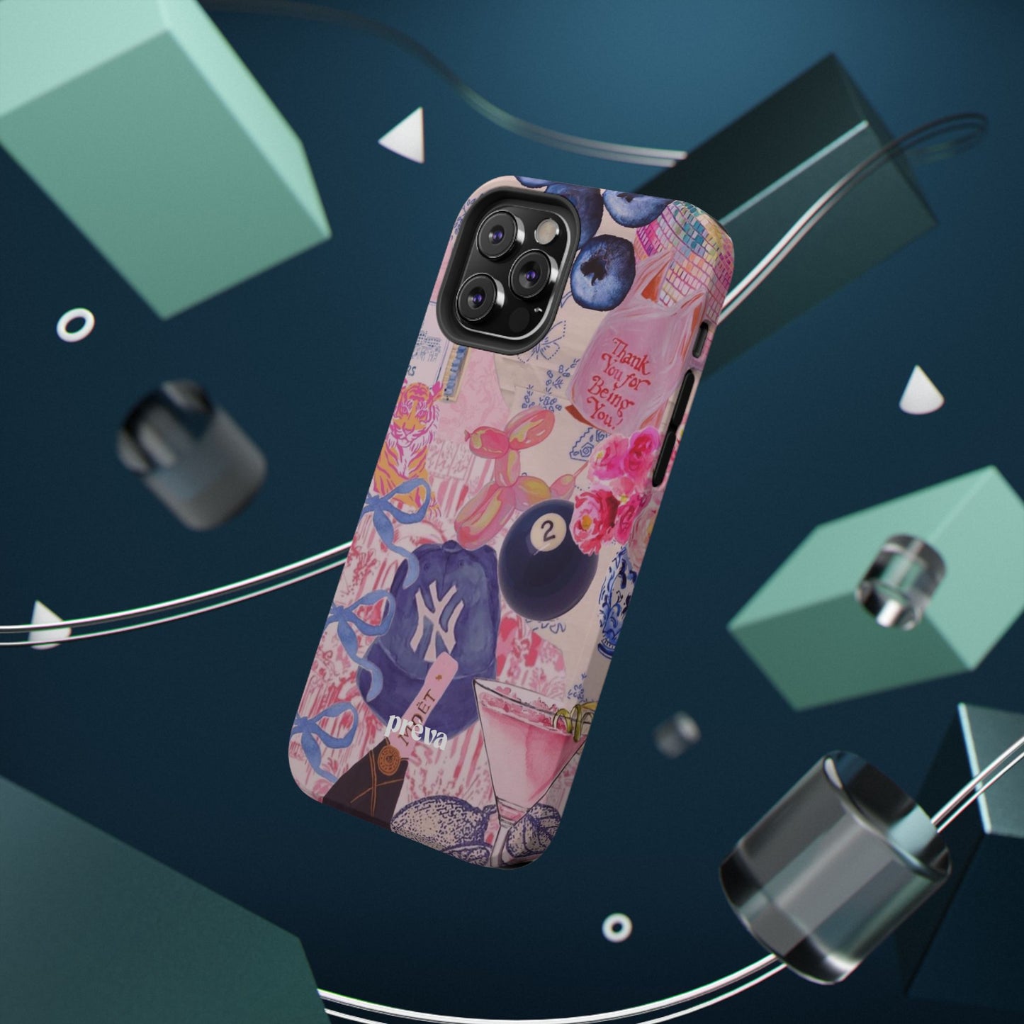 Retro 8 Ball Collage Phone Case