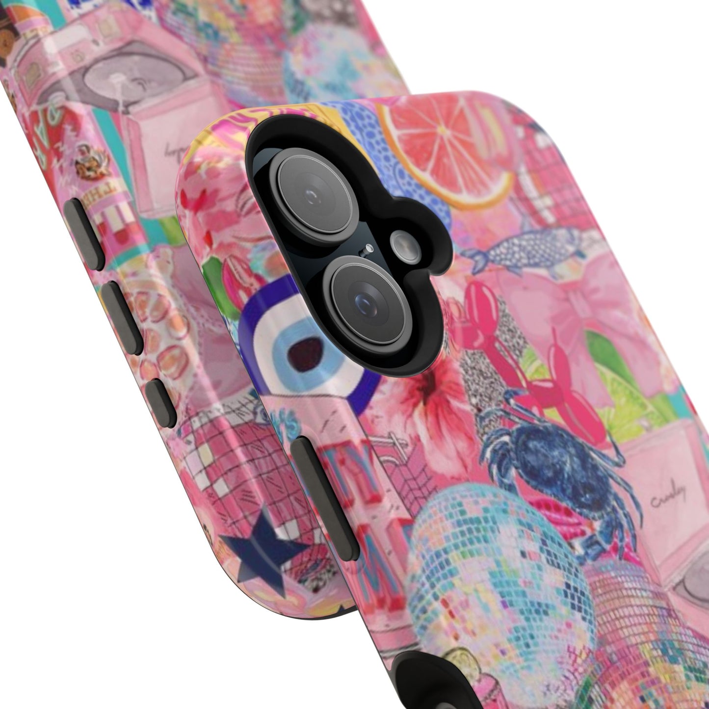 Floral & Pink Collage Phone Case