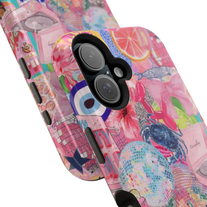 Floral & Pink Collage Phone Case
