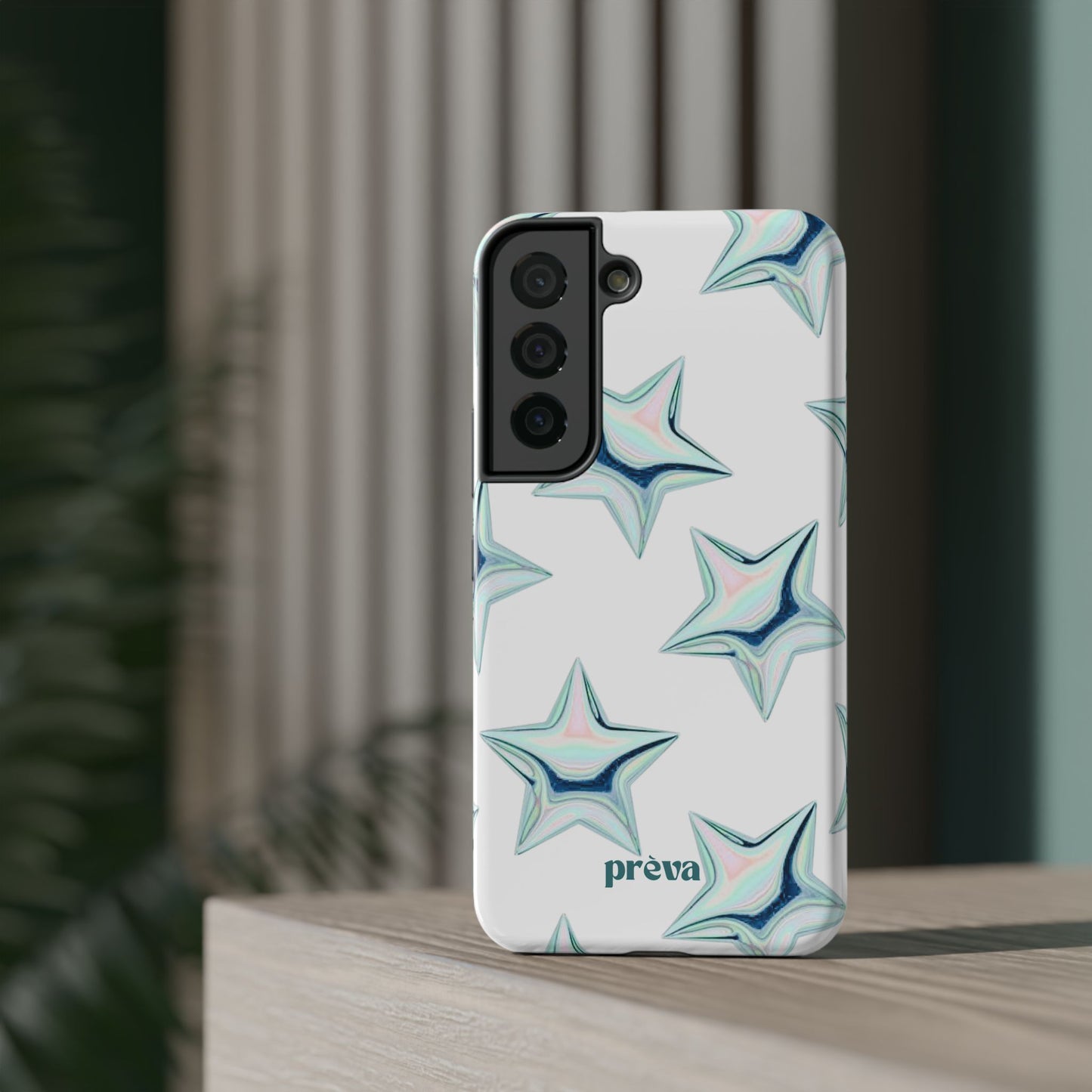 White Starburst Phone Case