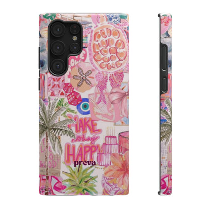 Pink Tropical Collage Phone Case