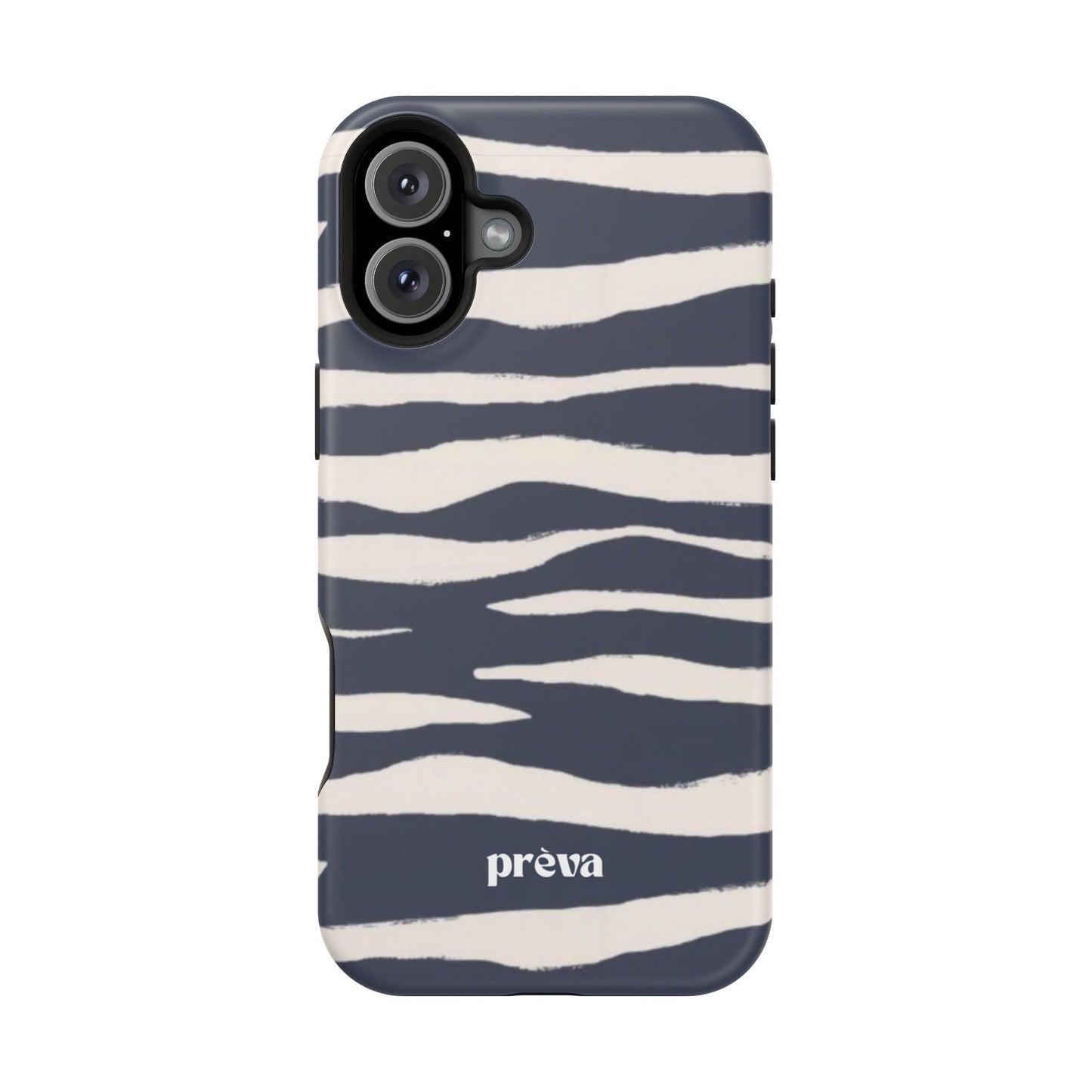 Navy & Cream Zebra Phone Case