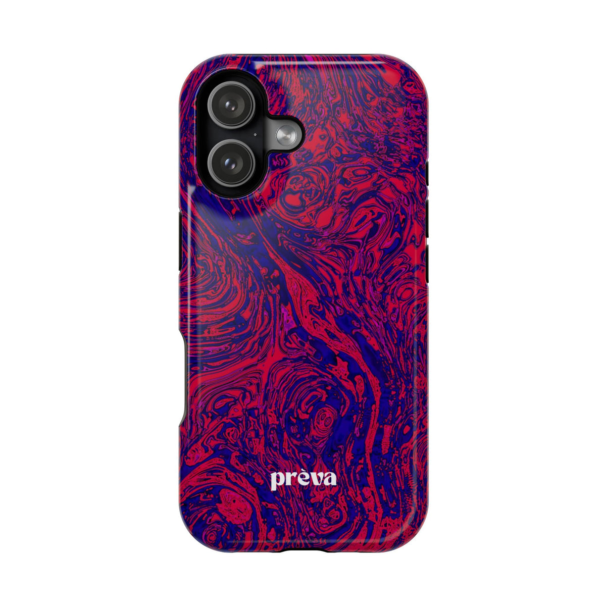 Marbled Red & Purple Impact Phone Case