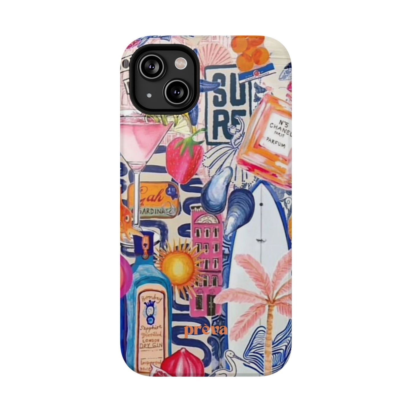Tropical Beach Collage Phone Case