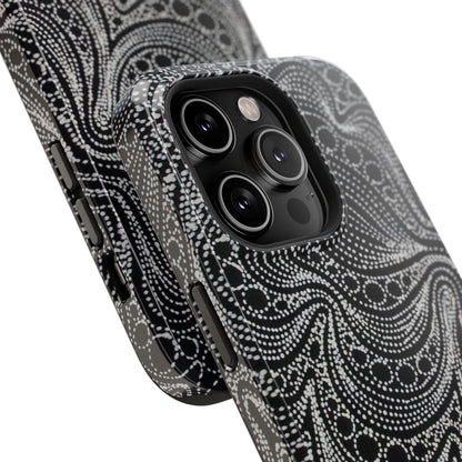Abstract Midnight Lace Phone Case
