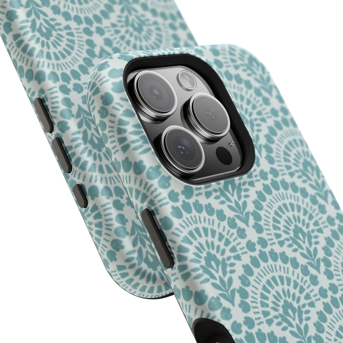 Aqua Lace Pattern Phone Case