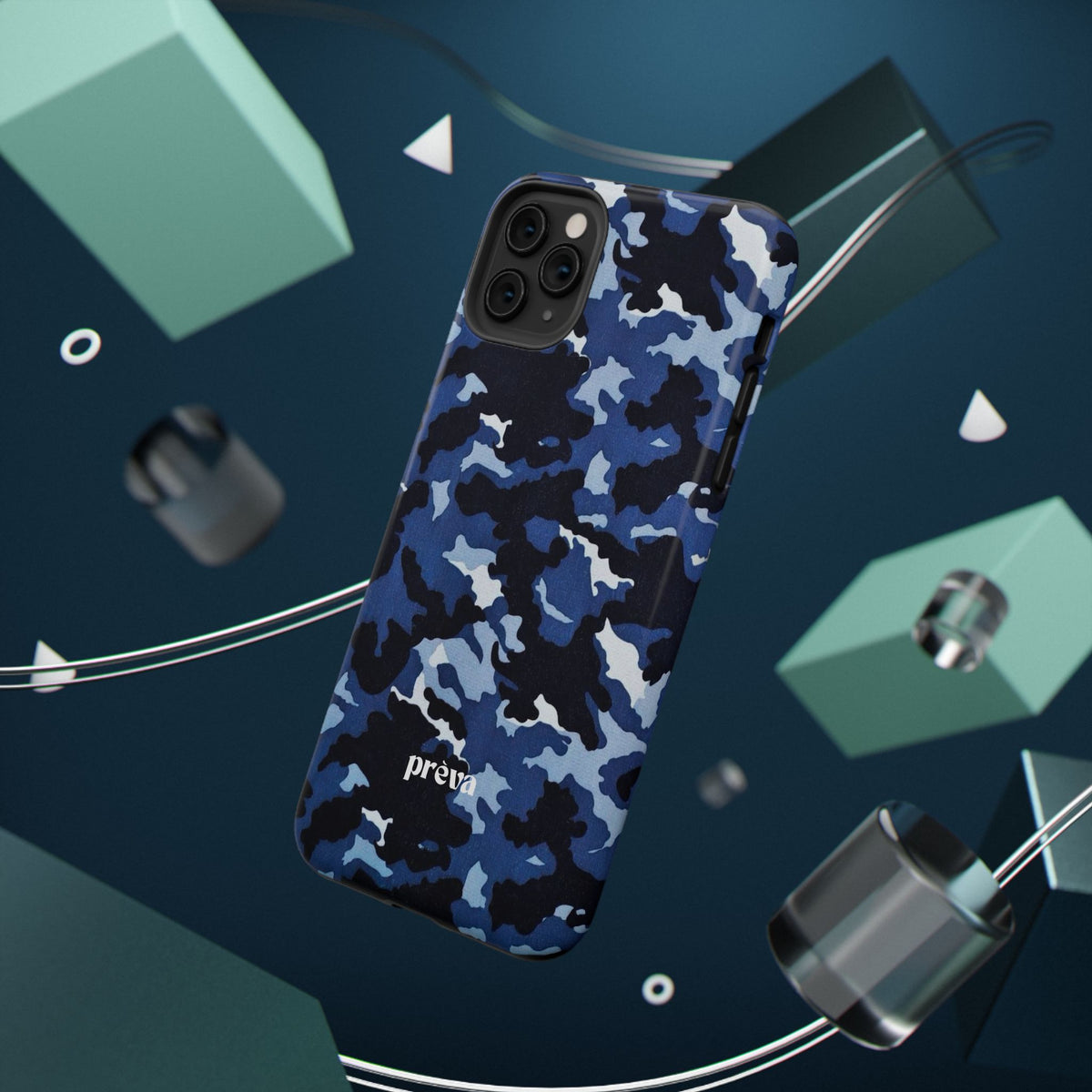 Blue Camo Phone Case