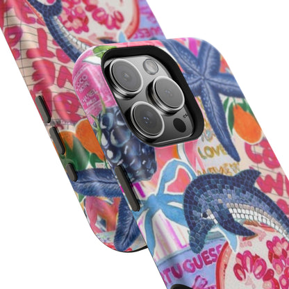 Dolphin Tropics Collage Phone Case