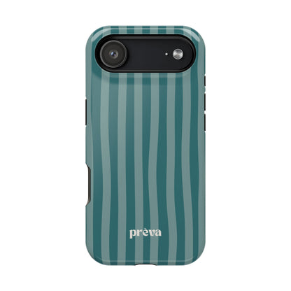 Striped Teal Phone Case