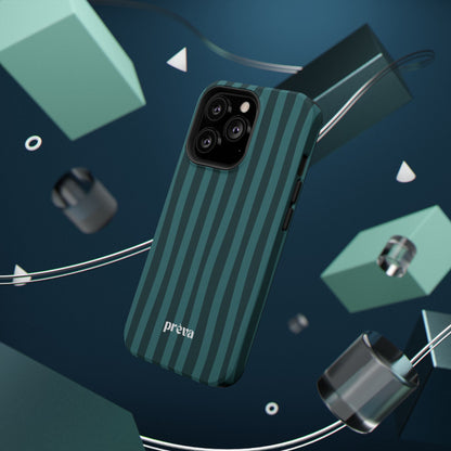 Dark Stripes Turquoise Phone Case