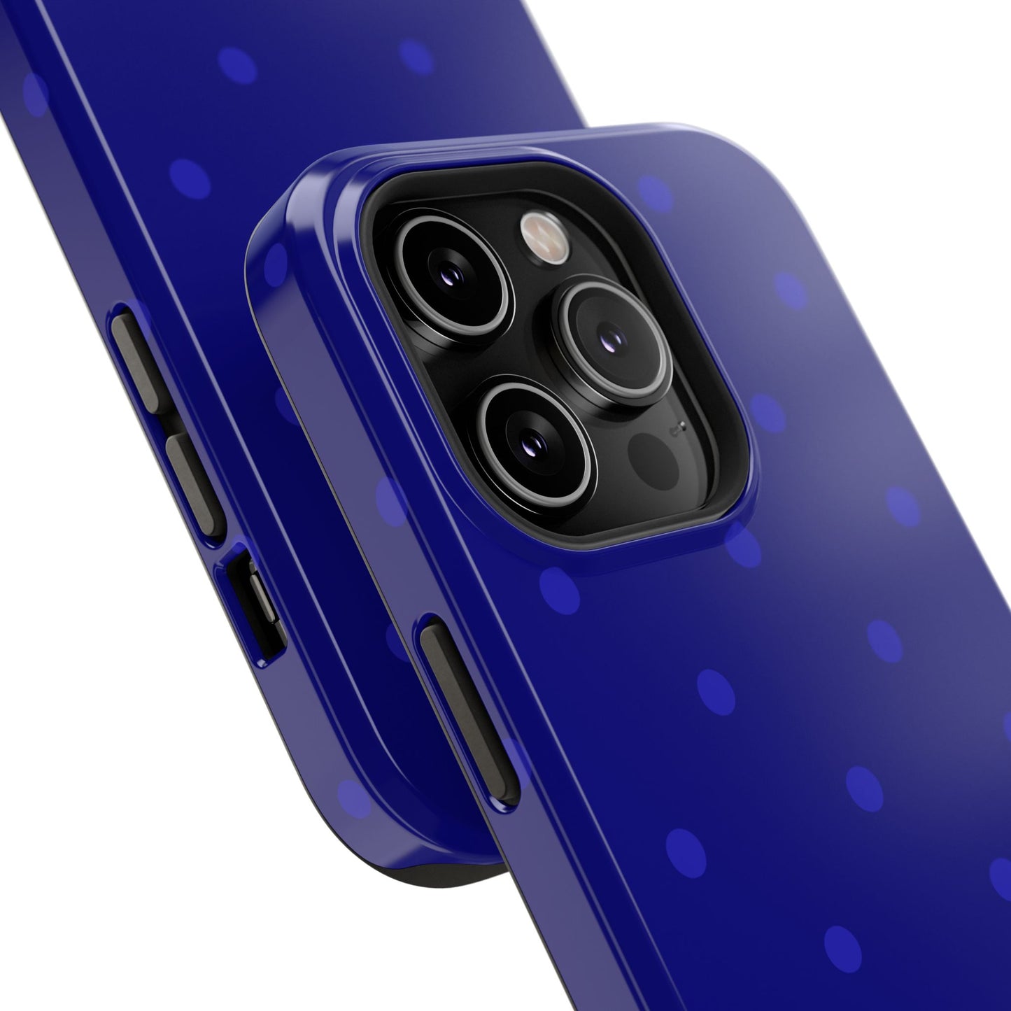 Dark Blue Polka Dots Phone Case