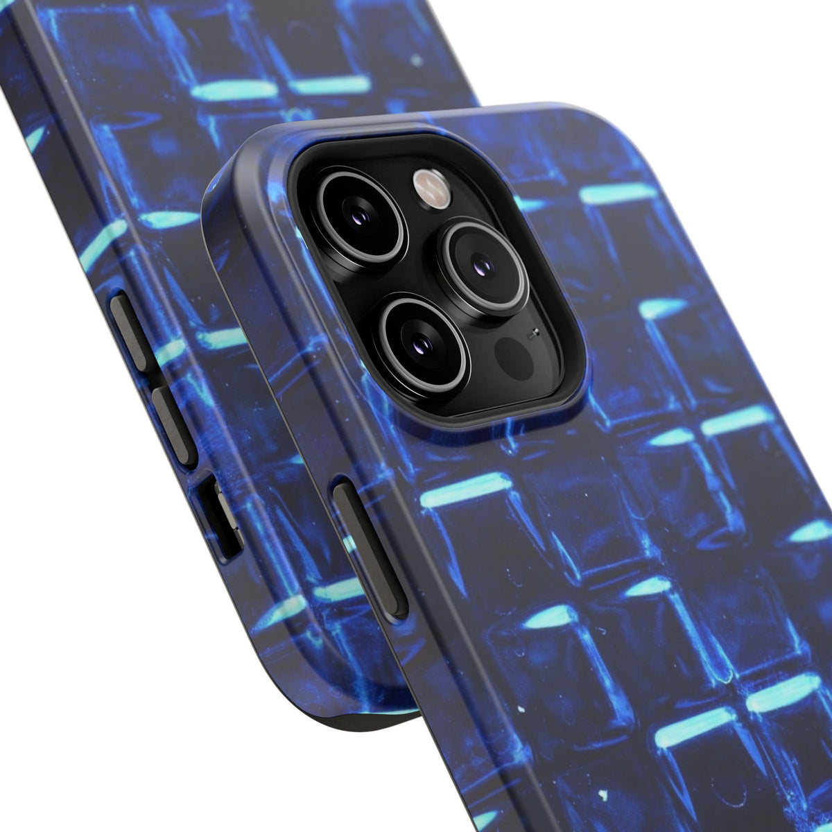 Blue Glass Tile Impact-Resistant Phone Case